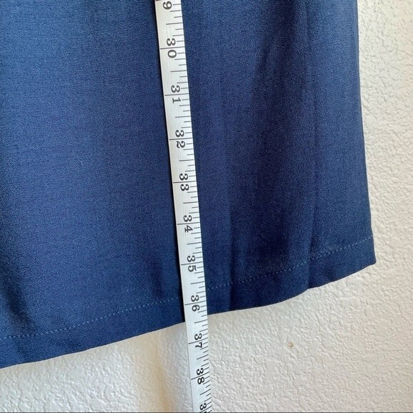 LAST CHANCE! NWT Deux Two Paris Drape Neck and Low Back Shift Dress in Navy 8 - Picture 10 of 12